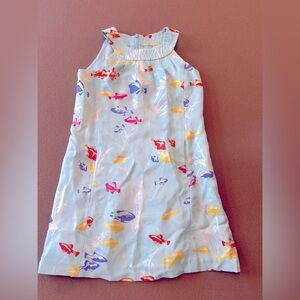 Like New! J. McLaughlin Colorful Fish Print Kids Dress Size 10​